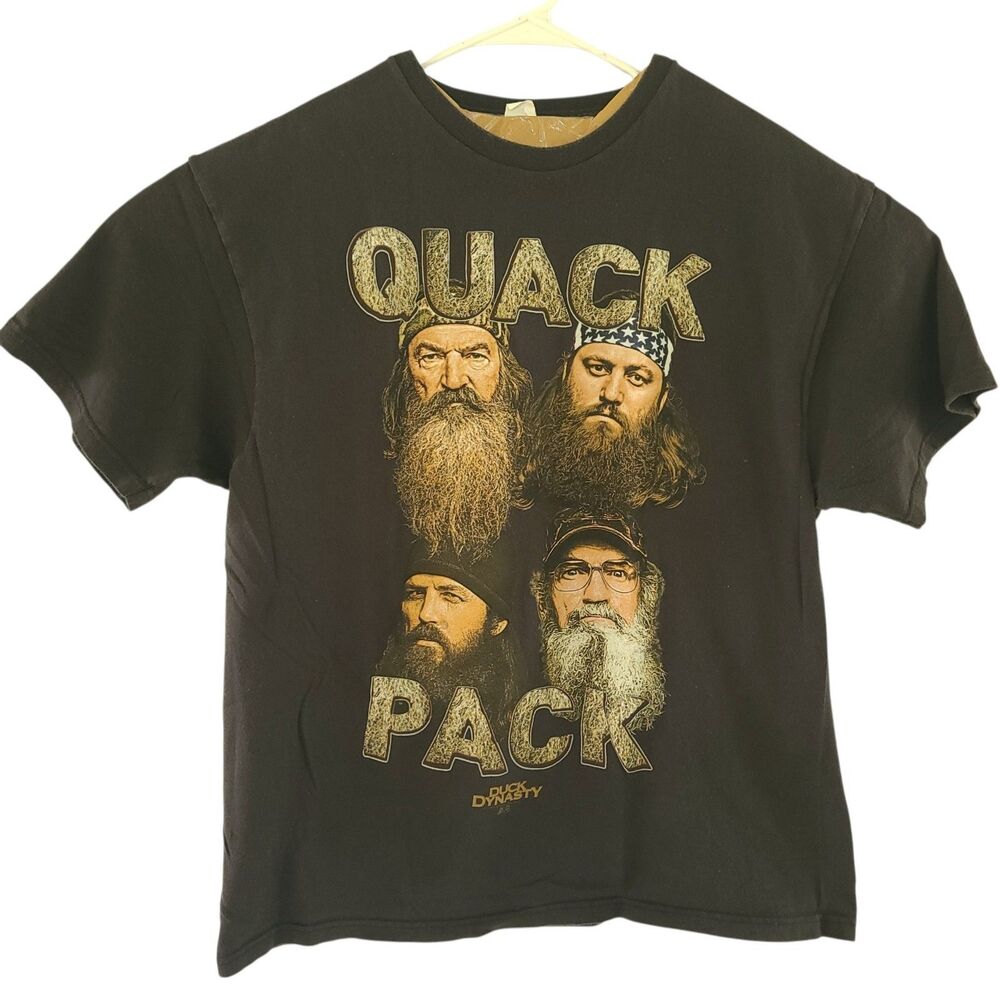 Duck Dynasty Quack Pack Graphic Tee Delta Pro Weight Made in USA XL